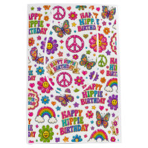 Bolsa de regalo de cumpleaños Happy Hippie