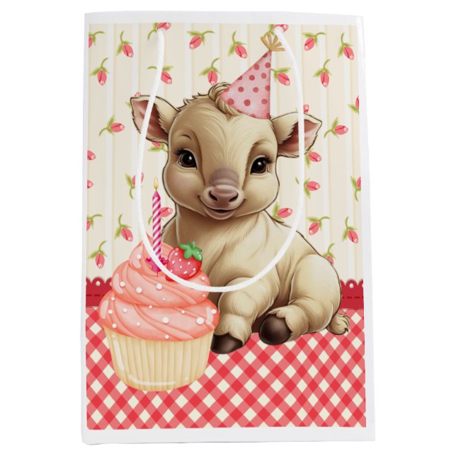 Mediana Bolsa de regalo de cumpleaños más dulce (Anverso)