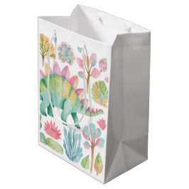 Mediana Bolsa de regalo de dinosaurio para niñas