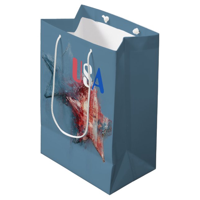 Mediana Bolsa de regalo de EE. UU. (Angulo Anverso)