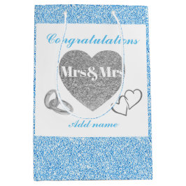 Mediana Bolsa de regalo de felicitaciones personalizadas d