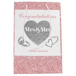 Mediana Bolsa de regalo de felicitaciones personalizadas d