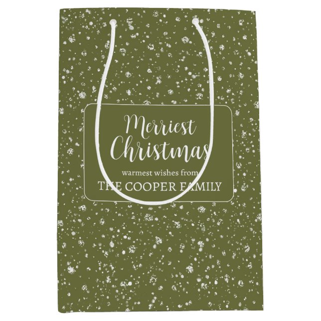 Mediana Bolsa de regalo de feriado de la corona festividad (Anverso)