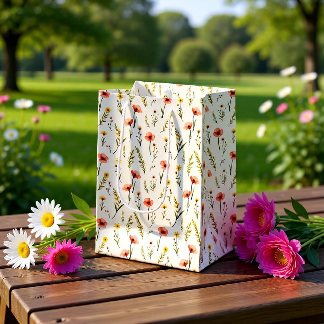 Mediana Bolsa de regalo de florales delicados (Subido por el creador)