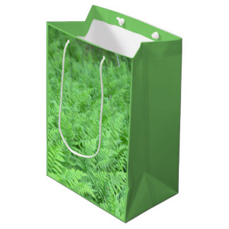 Mediana Bolsa de regalo de foto de helecho