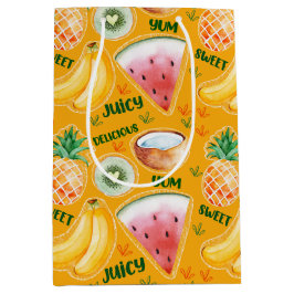 Mediana Bolsa de regalo de fruta tropical
