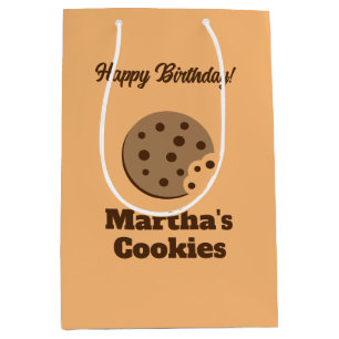 Mediana Bolsa de regalo de galletas personalizadas con chi