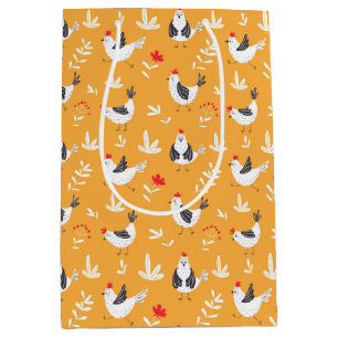 Mediana Bolsa de regalo de gallinas divertidas