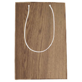 Mediana Bolsa de regalo de grano de madera