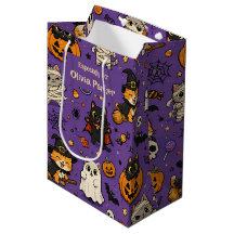 Bolsa de regalo de Halloween con nombre personaliz