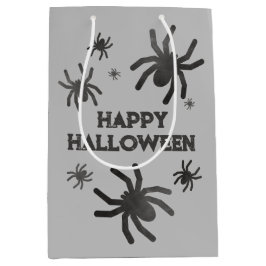 Mediana Bolsa de regalo de Halloween de araña espeluznante