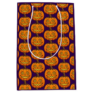 Mediana Bolsa de regalo de Halloween de calabaza linda en