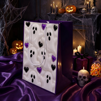 Mediana Bolsa de regalo de Halloween de fantasma lindo