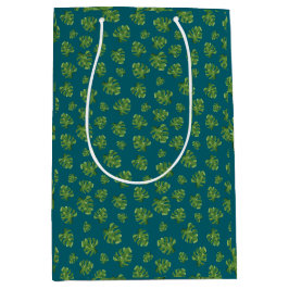 Mediana Bolsa de regalo de hoja de Monstera