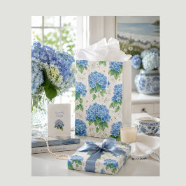 Mediana Bolsa de regalo de Hortensia Azul | Botánico de hu