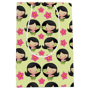 Mediana Bolsa de regalo de Hula Chica de Hawái