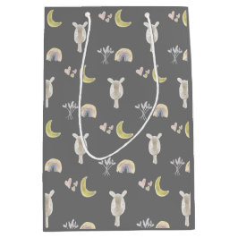 Mediana Bolsa de regalo de jirafa y arcoiris