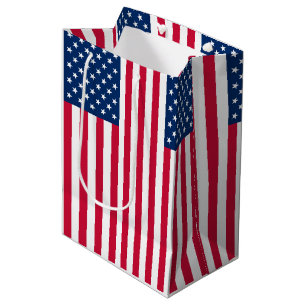 Mediana Bolsa de regalo de la bandera de los Estados Unido
