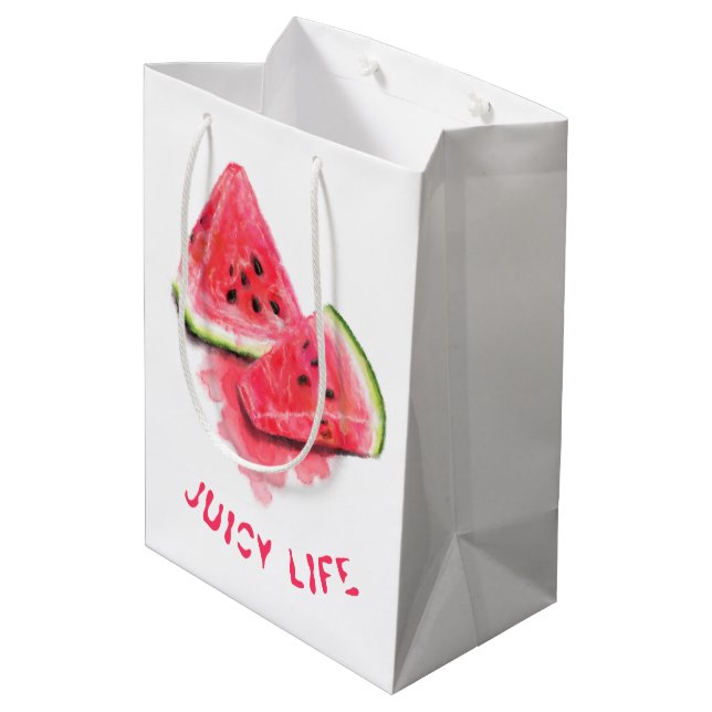 Mediana Bolsa de regalo de la melón de agua dulce roja (Angulo reverso)