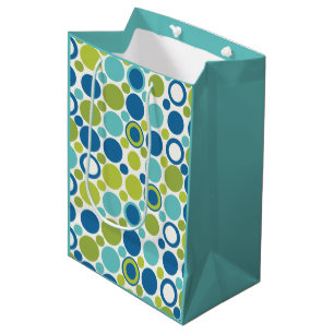 Mediana Bolsa de regalo de Lime & Aqua Bubble MCM