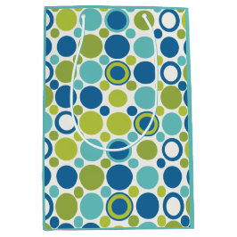 Mediana Bolsa de regalo de Lime & Aqua Bubble MCM