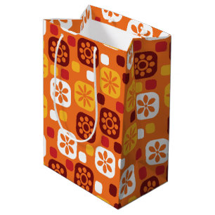 Mediana Bolsa de regalo de los años 70 y retro vintage ti