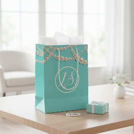 Mediana Bolsa de regalo de lujo personalizada elegante con