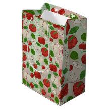 Bolsa de regalo de manzana roja – Impresión de man