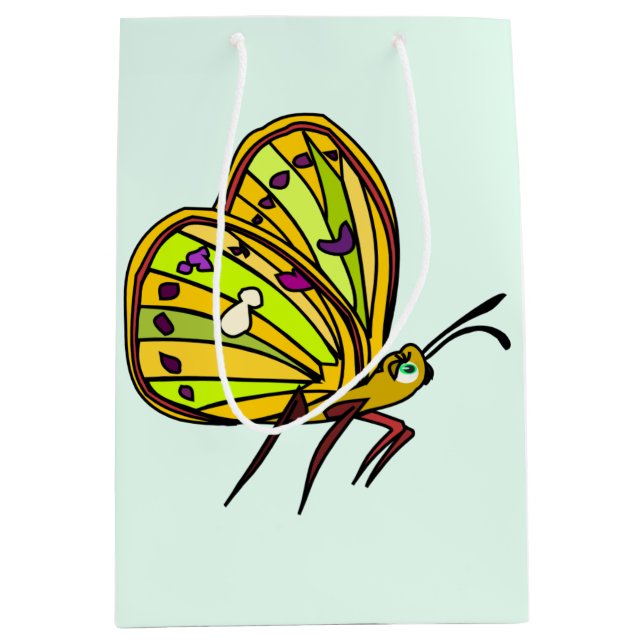 Mediana Bolsa de regalo de mariposa (Anverso)