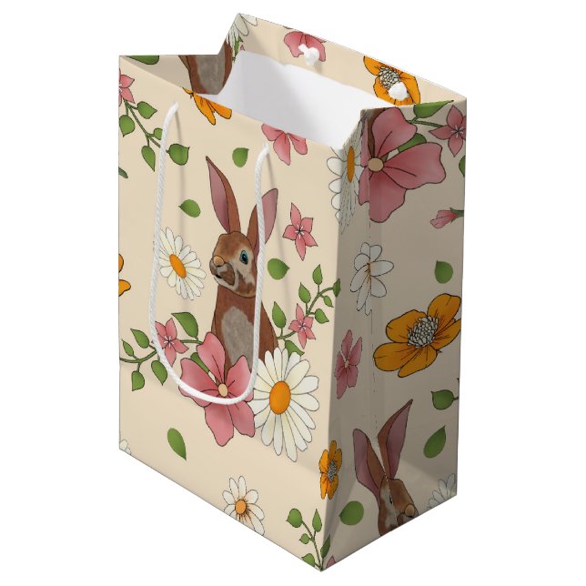 Mediana Bolsa de regalo de Marzo Hare (Angulo Anverso)