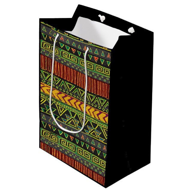 Mediana Bolsa de regalo de medio afrocéntrico (Angulo Anverso)