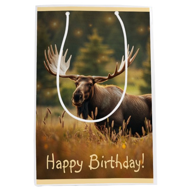 Mediana Bolsa de regalo de Moose (Anverso)