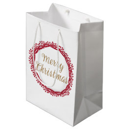 Mediana Bolsa de regalo de moras de navidad