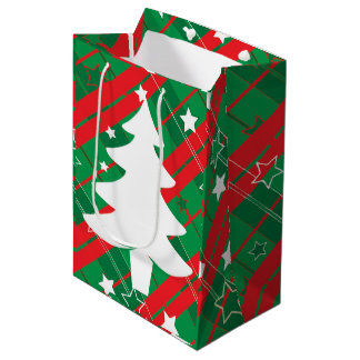 Mediana bolsa de regalo de Navidad