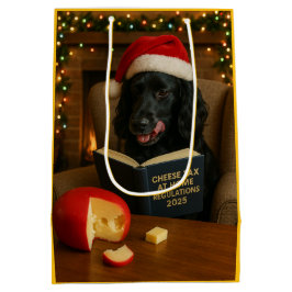 Mediana Bolsa de regalo de Navidad de Cocker Spaniel negro