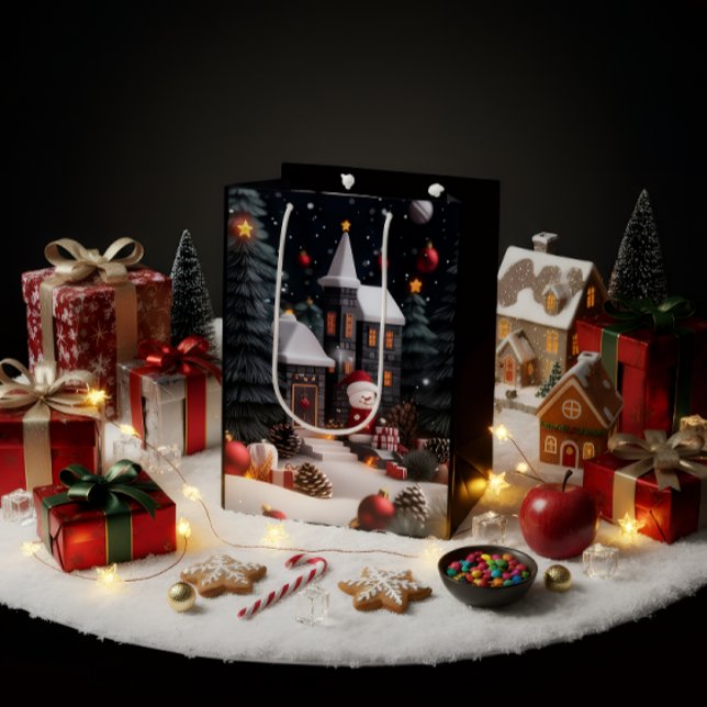 Mediana Bolsa de regalo de Navidad de lujo (Subido por el creador)