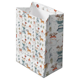 Mediana Bolsa de regalo de Navidad escandinava nórdica