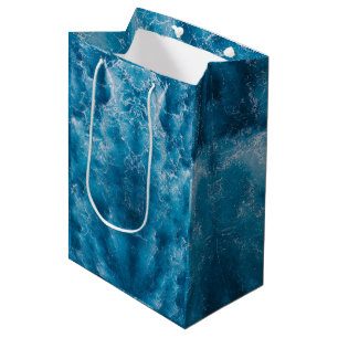 Mediana Bolsa de regalo de ondas de remolque del océano az