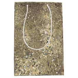 Mediana Bolsa de regalo de oro secuencial para regalos