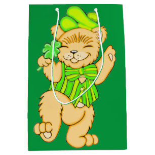 Mediana Bolsa de regalo de oso irlandés