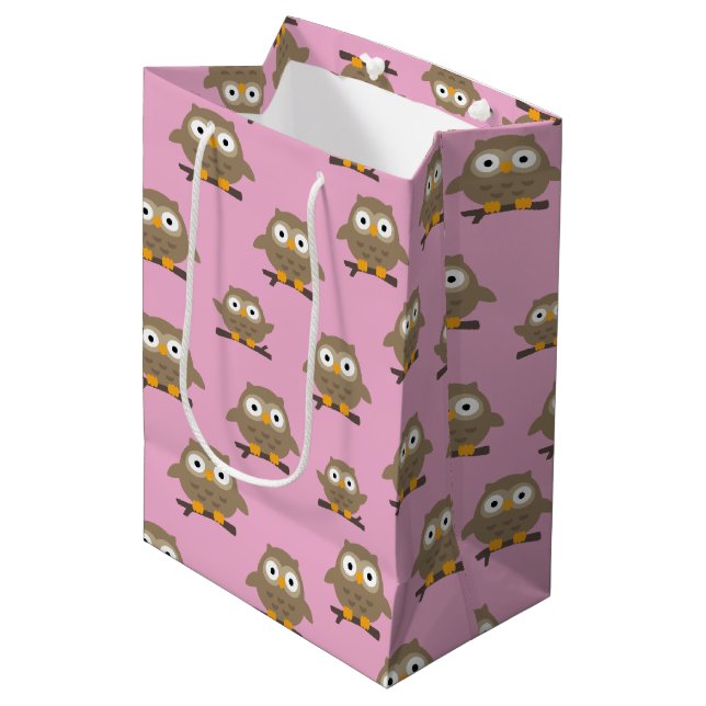 Mediana Bolsa de regalo de Owls Medium (Angulo Anverso)