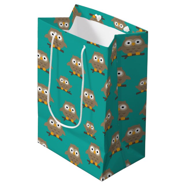 Mediana Bolsa de regalo de Owls Medium (Angulo Anverso)