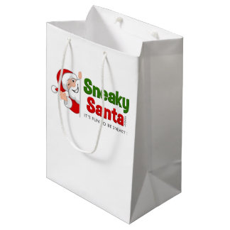 Mediana Bolsa de regalo de Papá Noel media