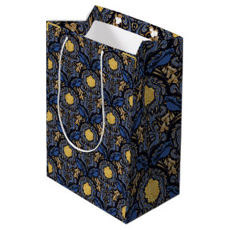 Mediana Bolsa de regalo de Papel de pájaro negro