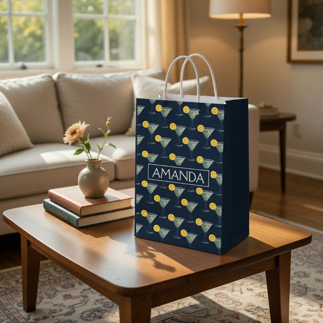 Mediana Bolsa de regalo de papel personalizada para desped (Subido por el creador)