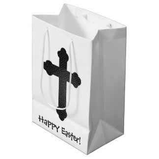 Mediana Bolsa de regalo de Pascua de cruz de cuero