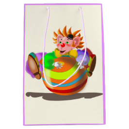 Mediana Bolsa de regalo de payaso feliz