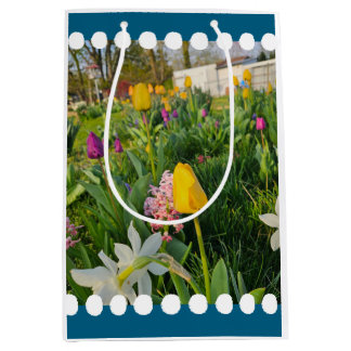Mediana Bolsa de regalo de Personalizado floral