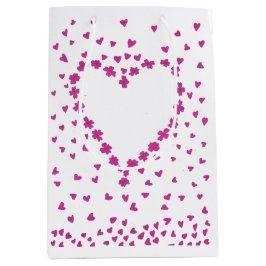 Mediana Bolsa de regalo de Petal Heart