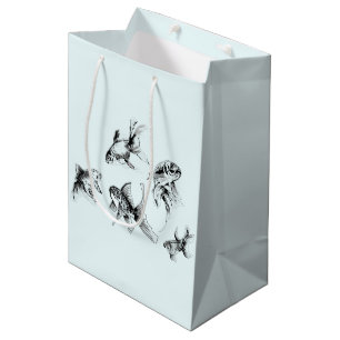 Mediana Bolsa de regalo de pez dorado - Colores personaliz